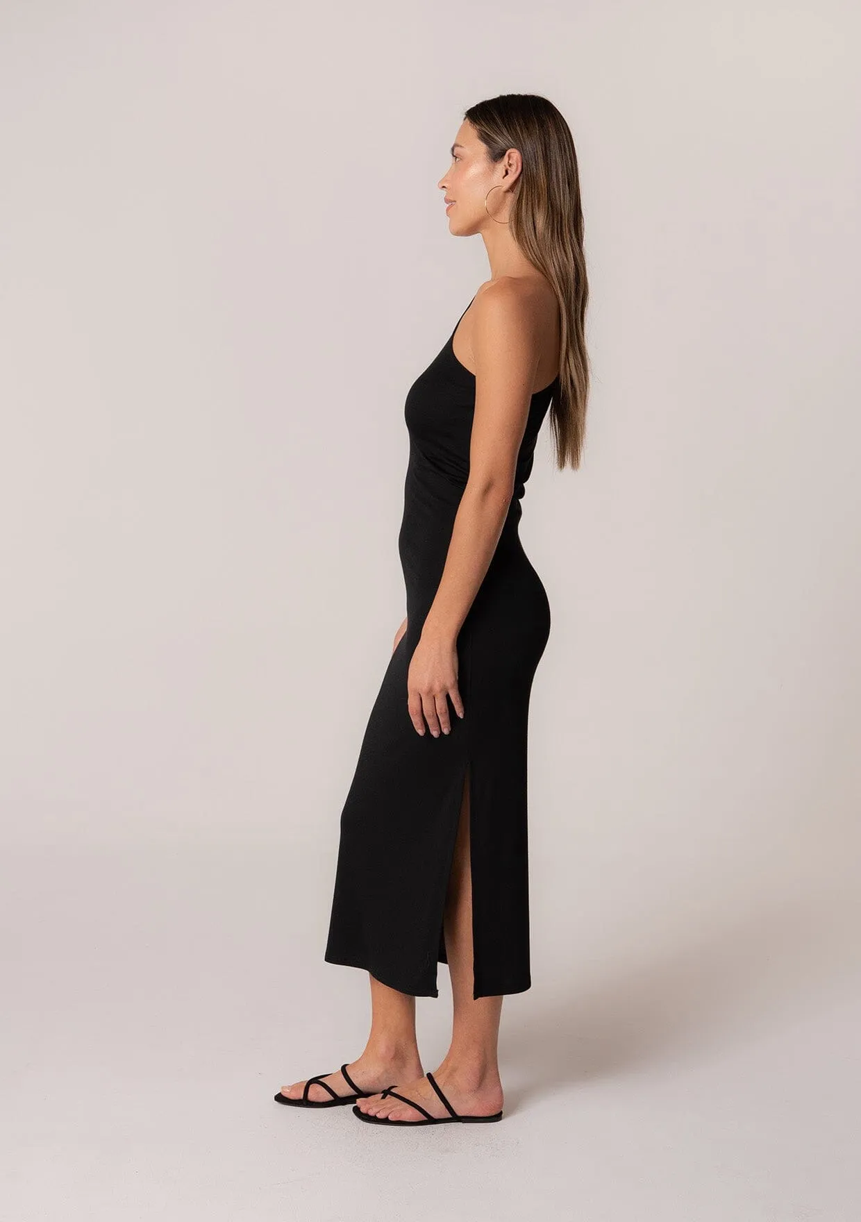 Myra One Shoulder Midi Dress