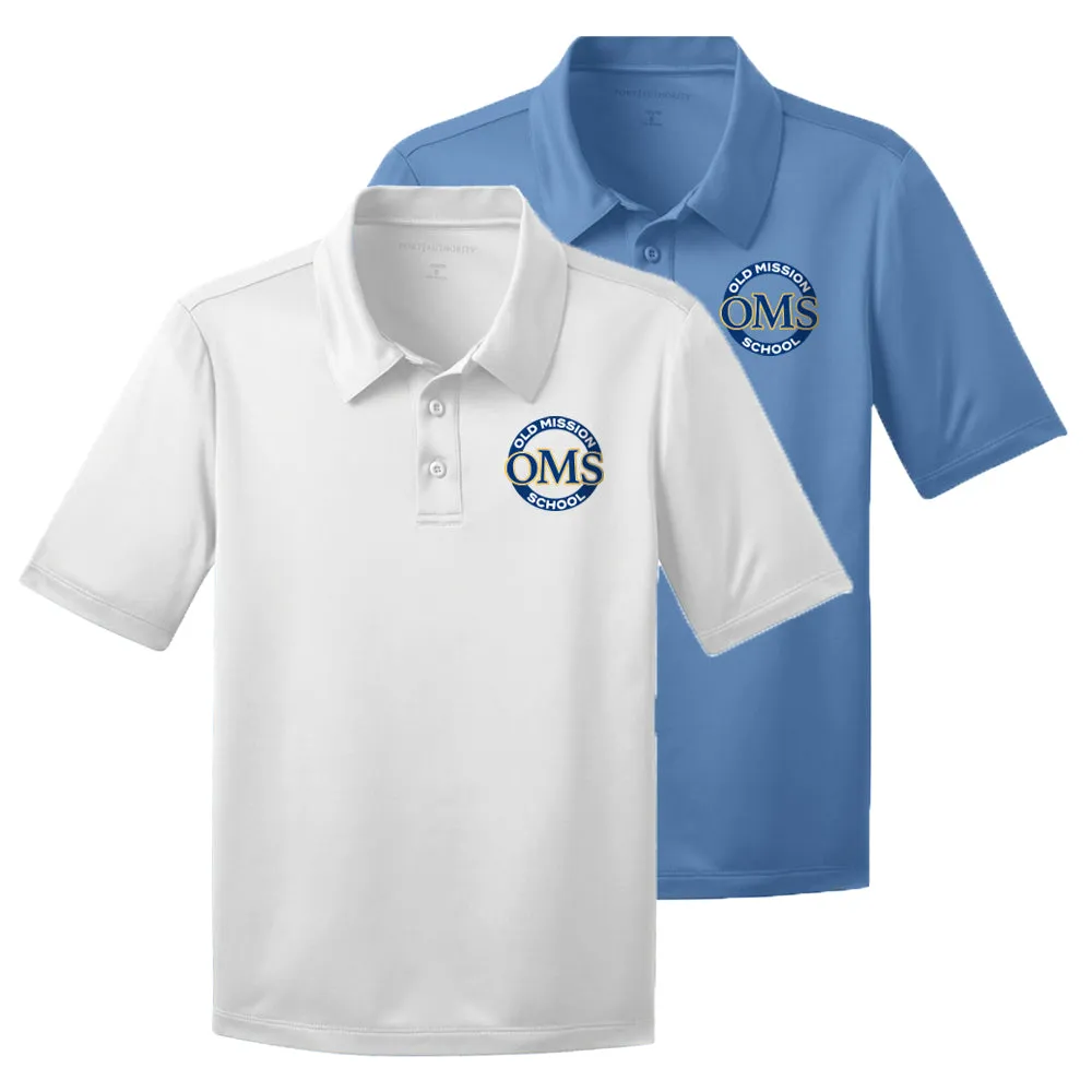 OMS Approved for School - Polyester Performance Fabric Dri-Fit Polo Shirt