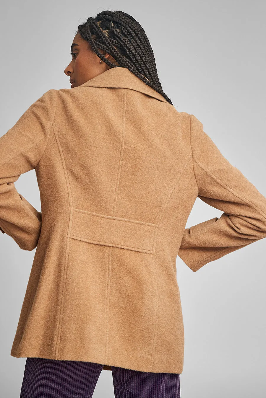 Peacoat Coat Baby Alpaca Color Camel