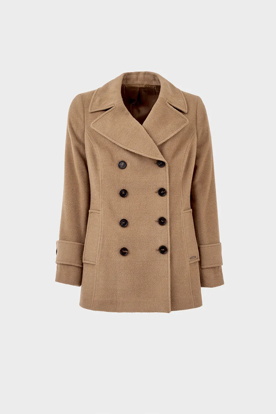 Peacoat Coat Baby Alpaca Color Camel