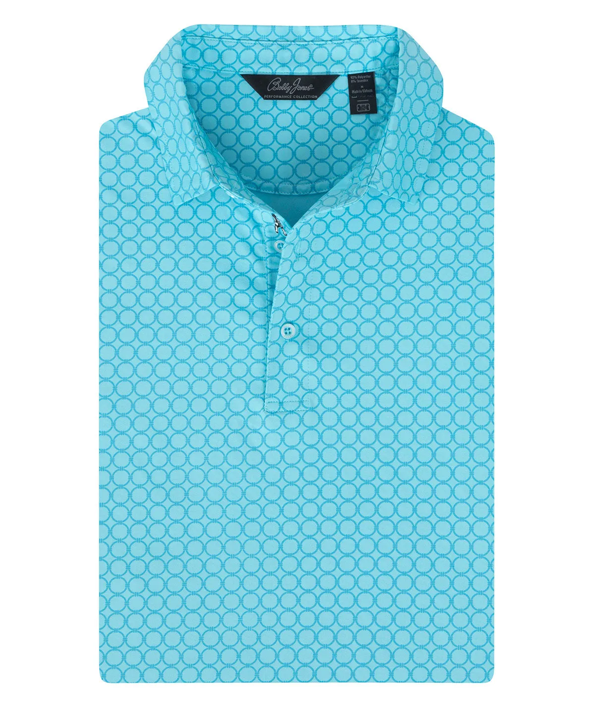 Performance Geo Nautical Print Polo