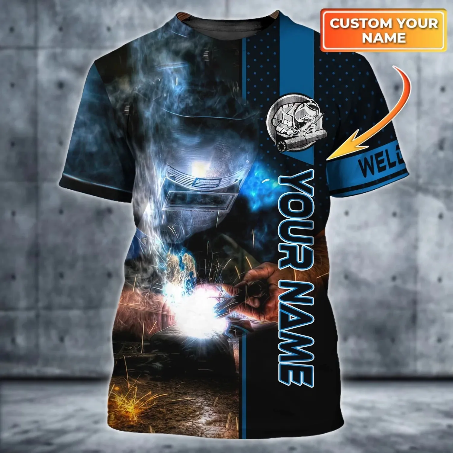 Personalized 3D All Over Print Welder Hoodie Zip Up Hoodie Welder Man, Welder Clothing, Welder Gifts