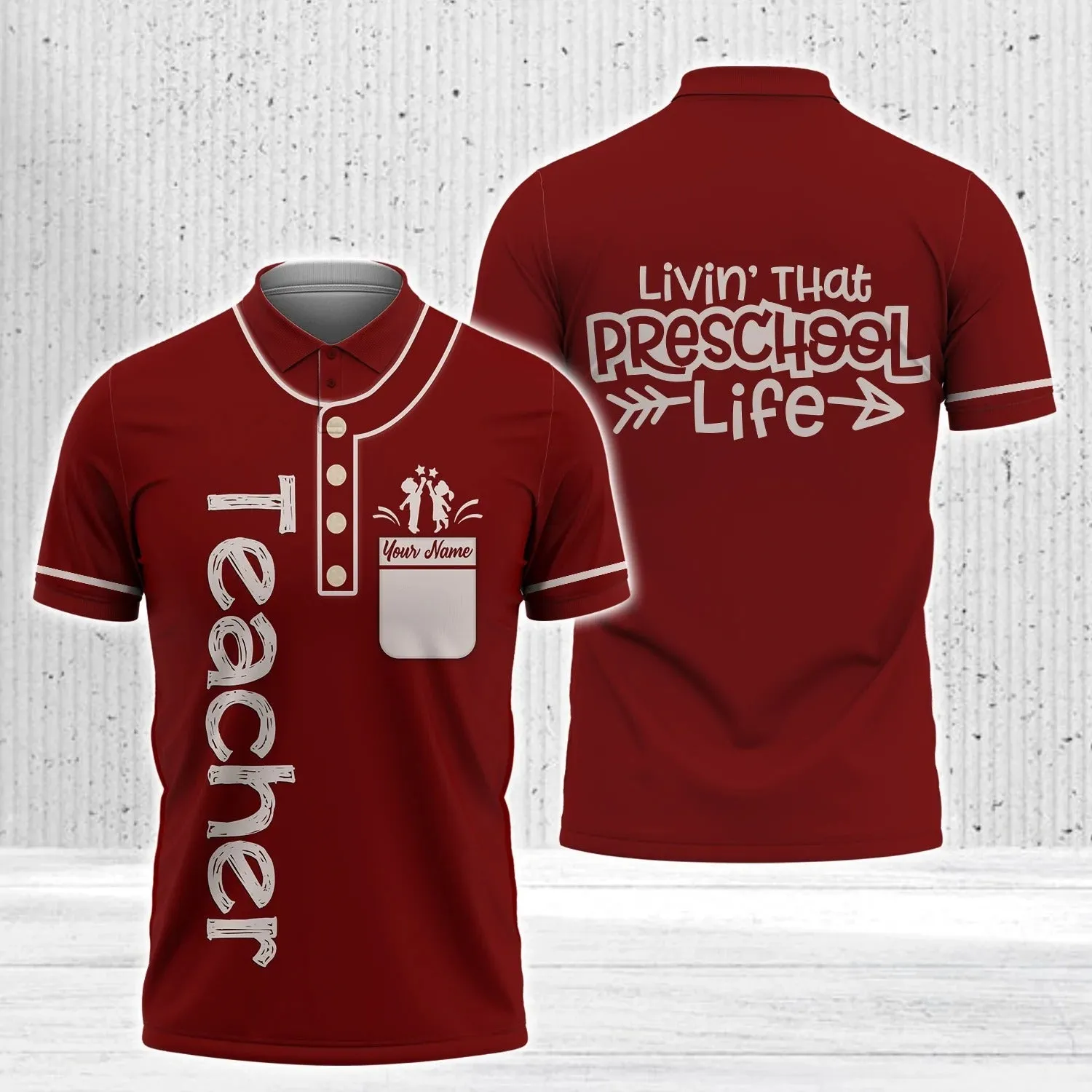 Personalized Preschool Teacher Shirt 3D All Over Print, Preschool Teacher Gifts