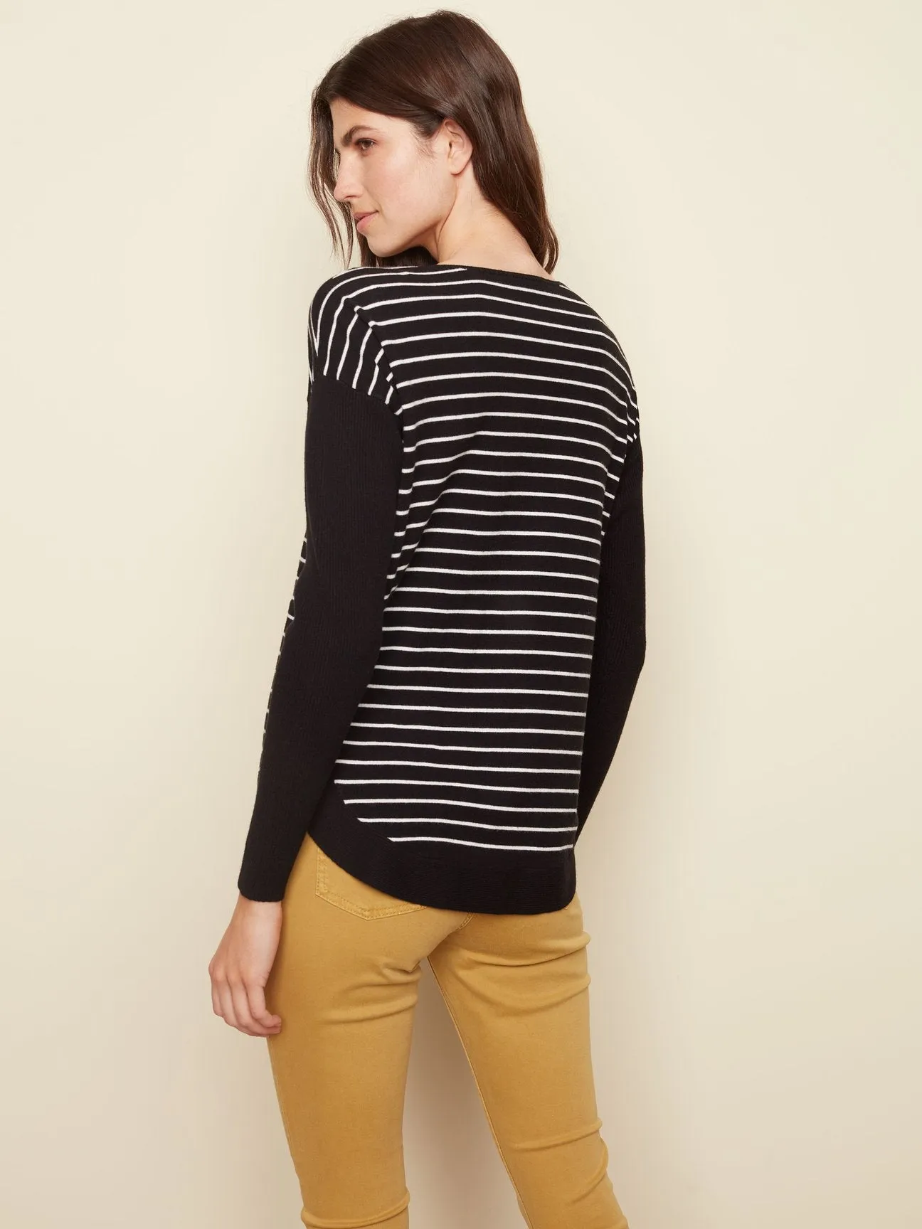 PLUSH STRIPE LONG SLEEVE