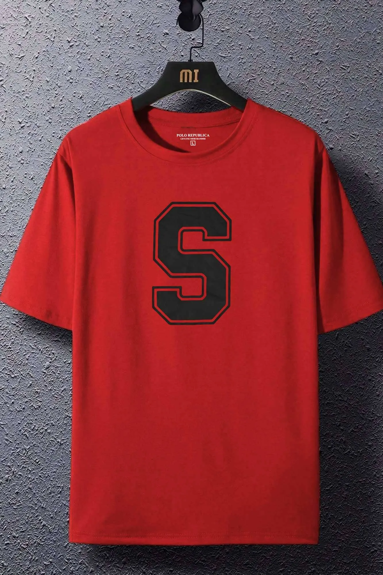 Polo Republica Men's Stay Strong Printed Crew Neck Tee Shirt