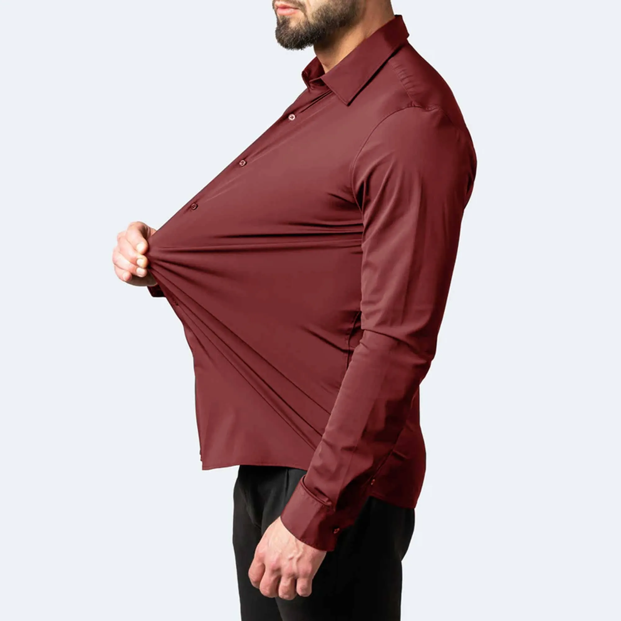 Polo Republica Slim Fit AirFlex: The Go-Anywhere Full Sleeves Shirt