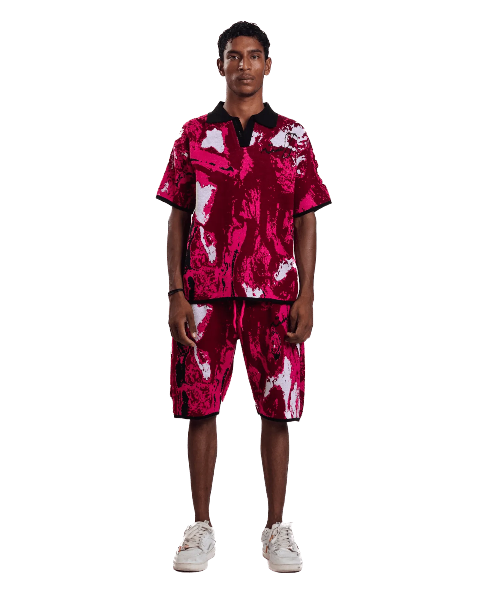 "RADIANT TIDE" JACQUARD POLO
