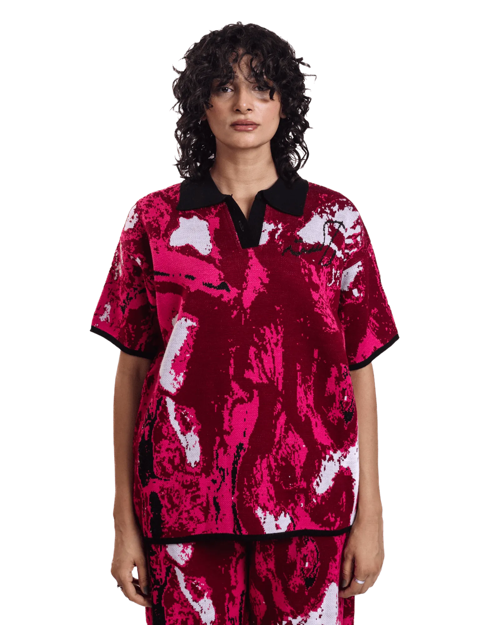 "RADIANT TIDE" JACQUARD POLO
