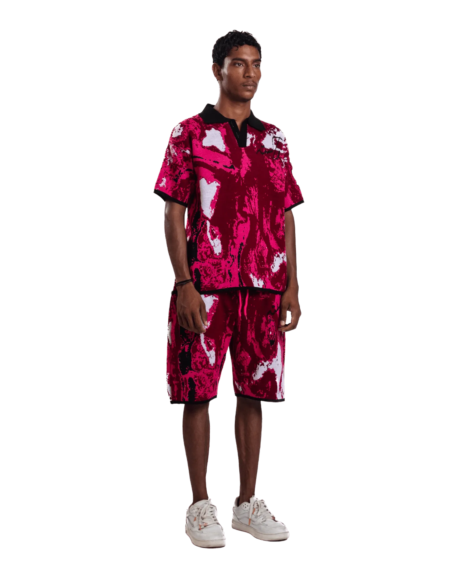 "RADIANT TIDE" JACQUARD POLO