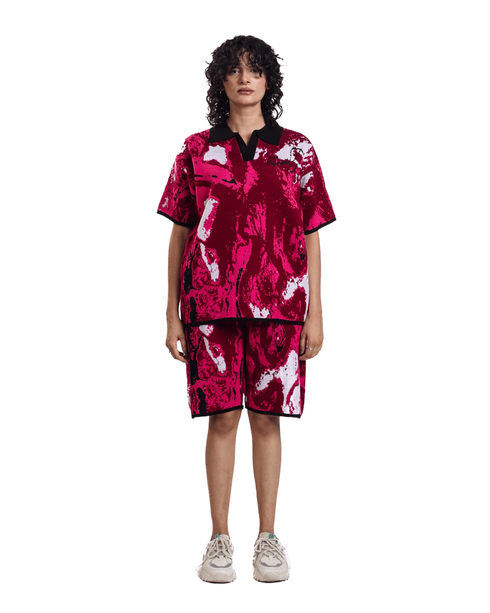 "RADIANT TIDE" JACQUARD POLO