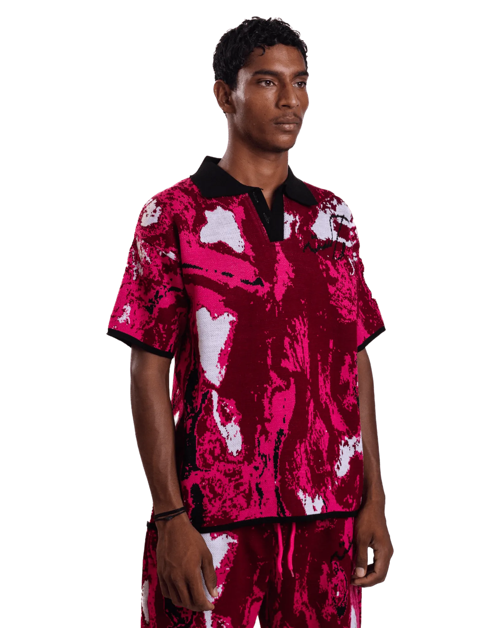"RADIANT TIDE" JACQUARD POLO