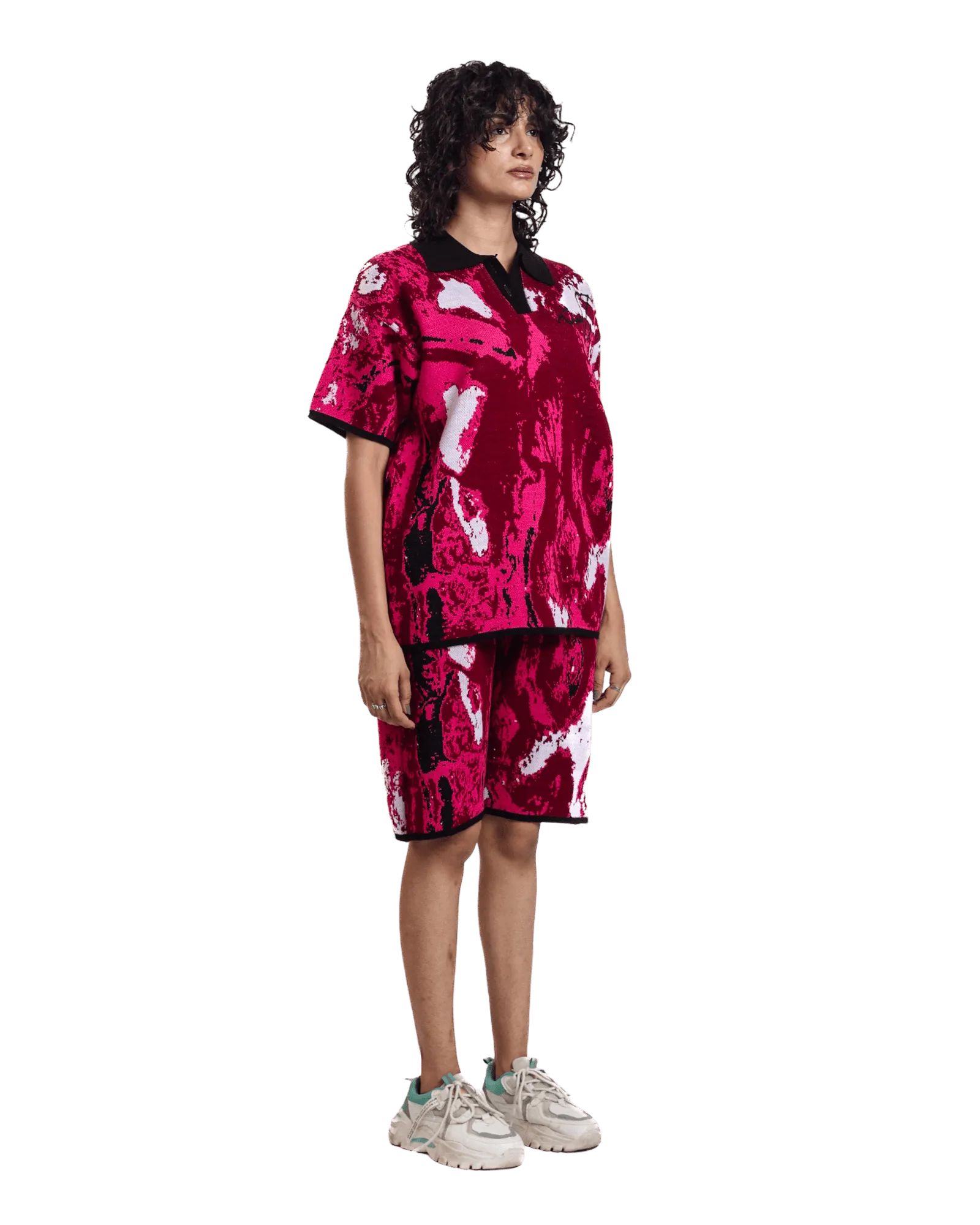 "RADIANT TIDE" JACQUARD POLO