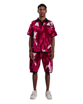 "RADIANT TIDE" JACQUARD POLO