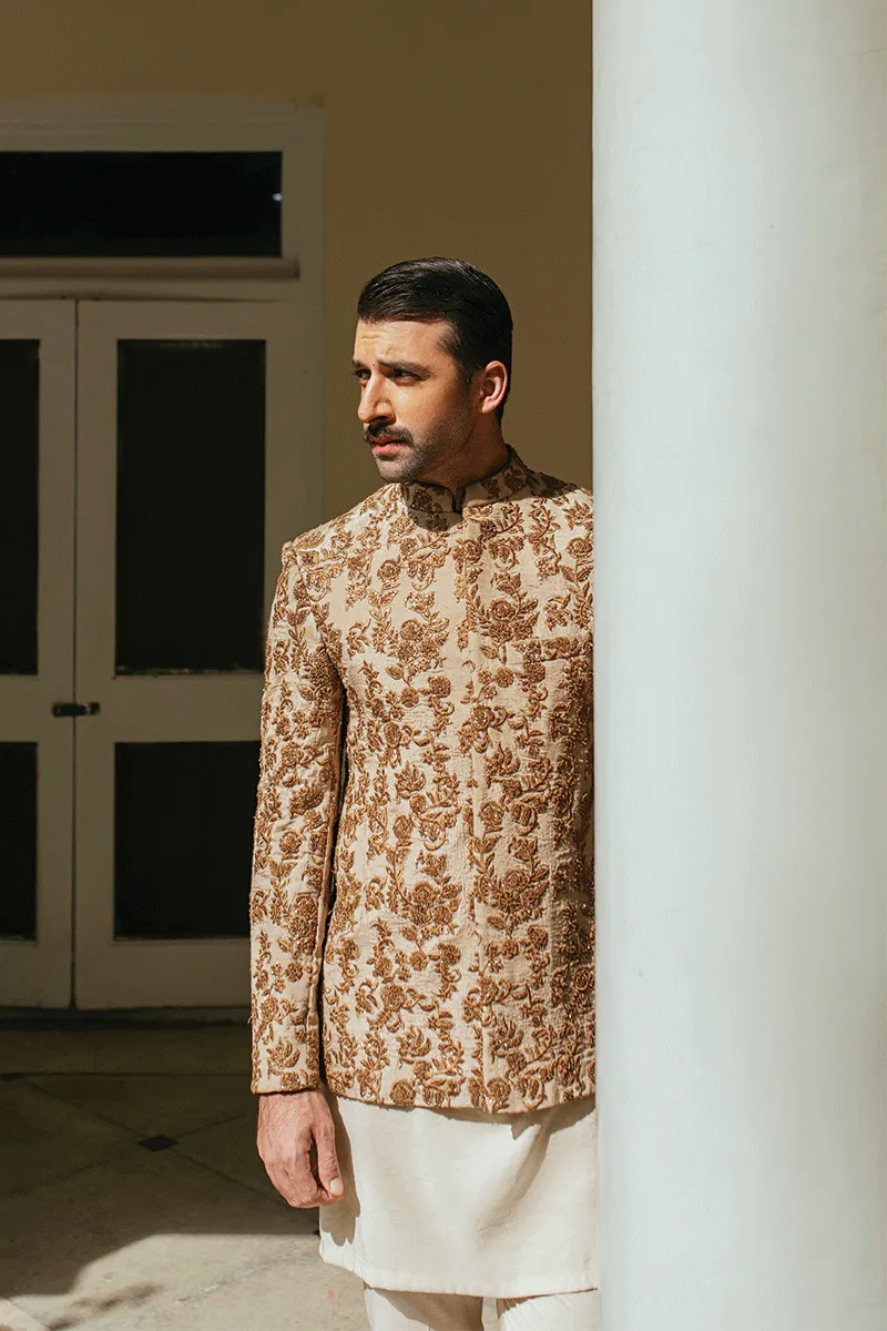 SHIMMER GOLD PRINCE COAT