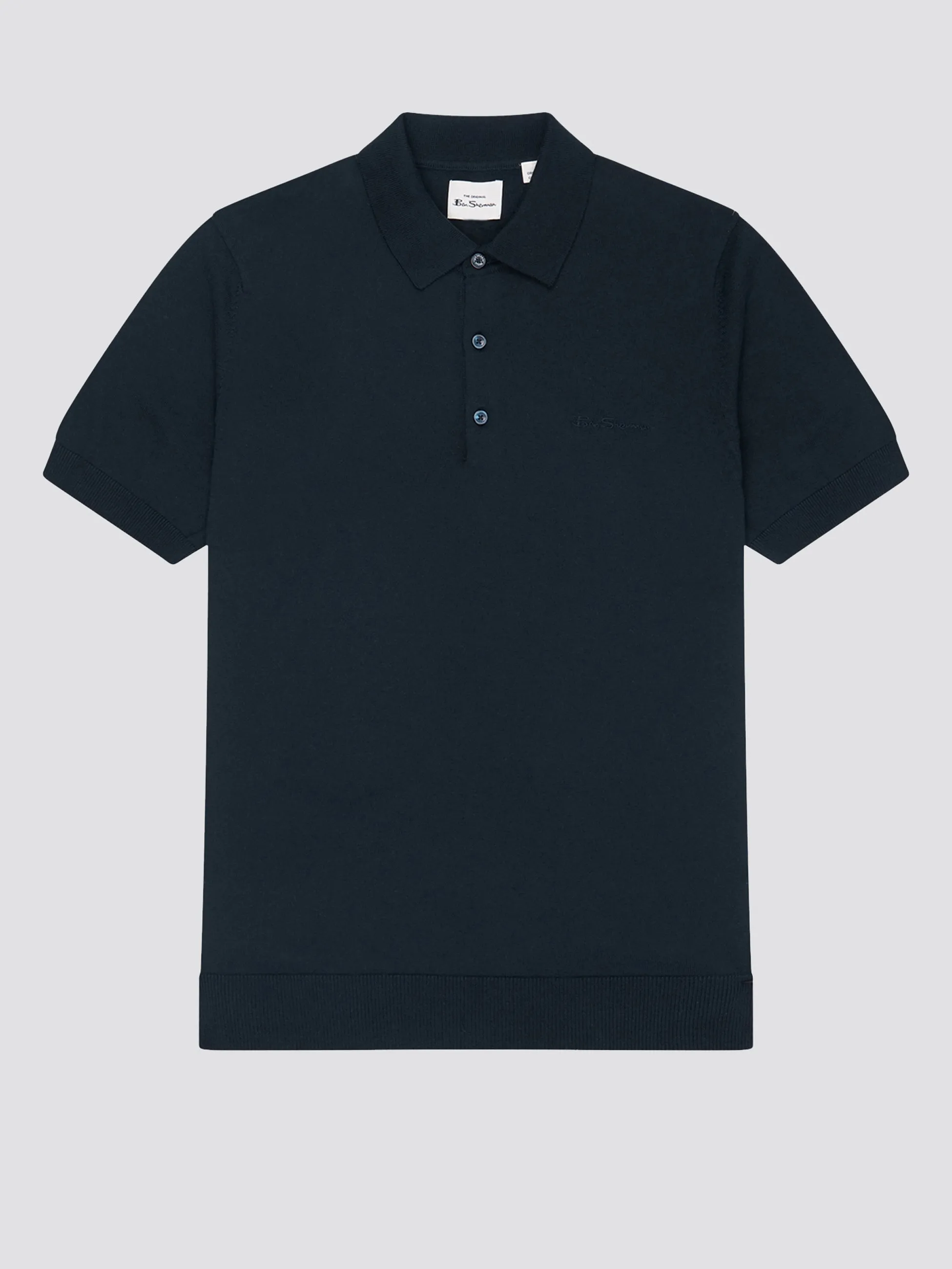 Signature Knit Polo - Dark Navy