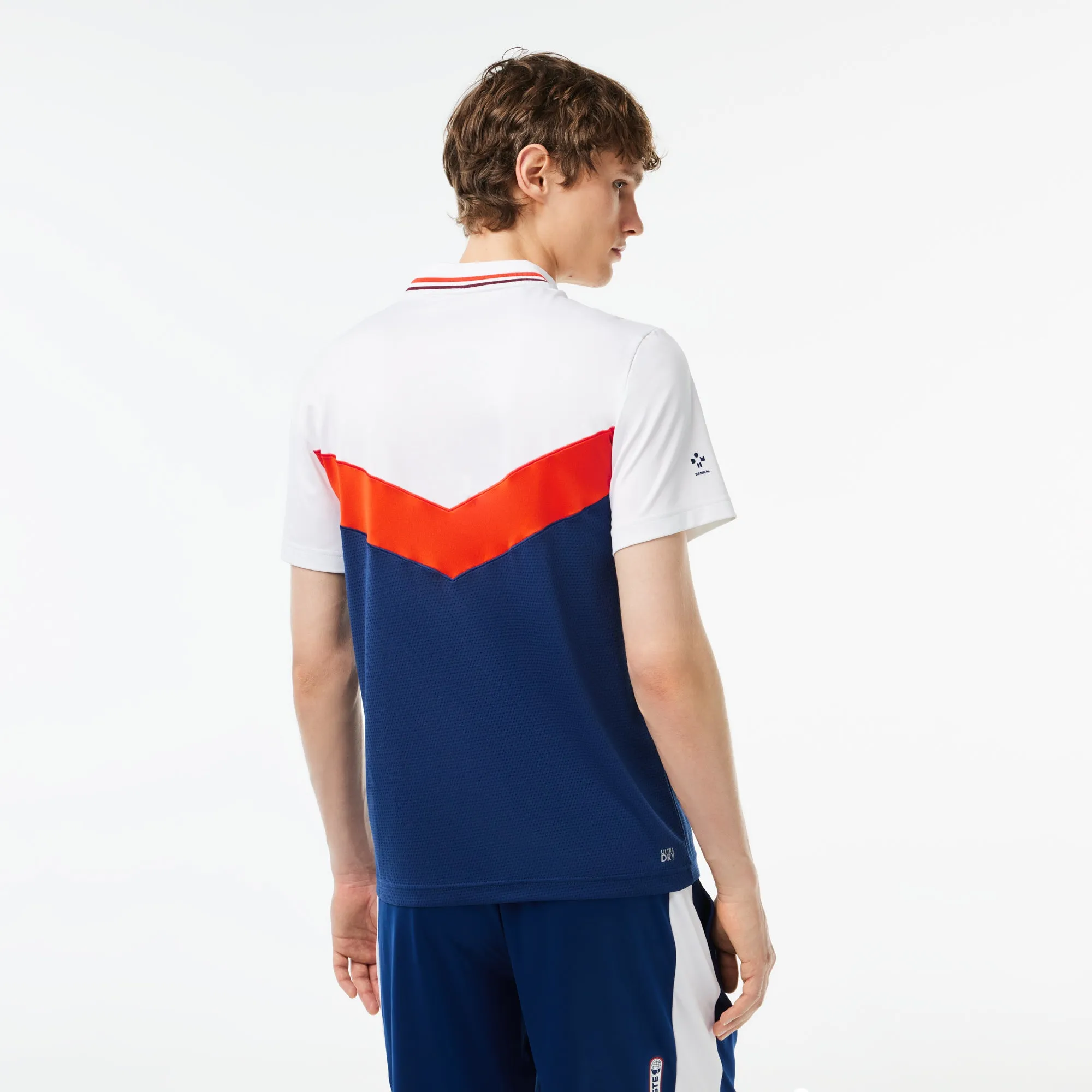 Slim Fit Lacoste Tennis x Daniil Medvedev Seamless Effect Polo Shirt