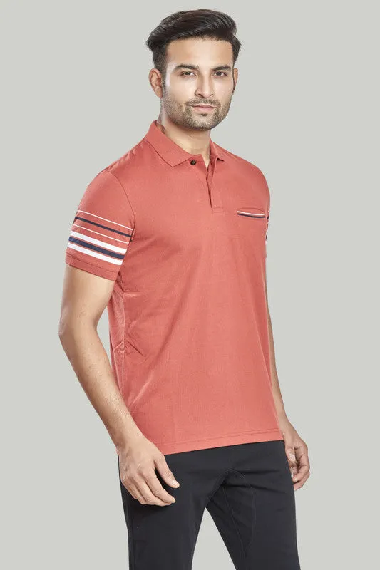 Stripe Jersey Polo