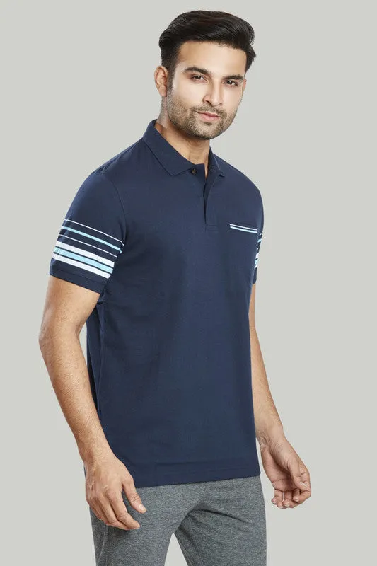 Stripe Jersey Polo