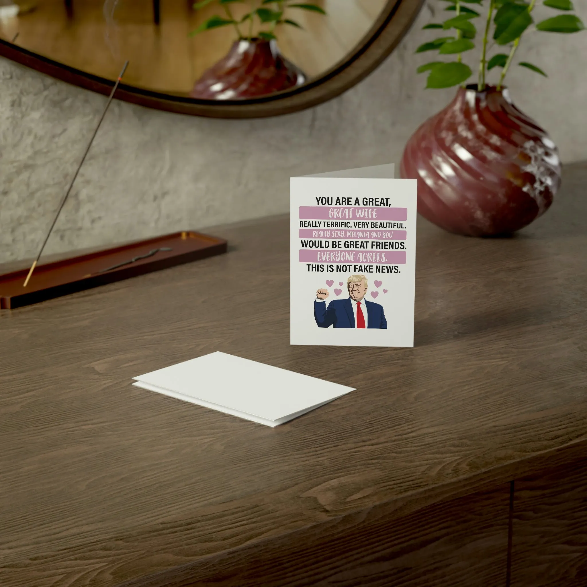 Trump: You are a Great Wife Greeting Cards (1, 10, 30, and 50pcs)