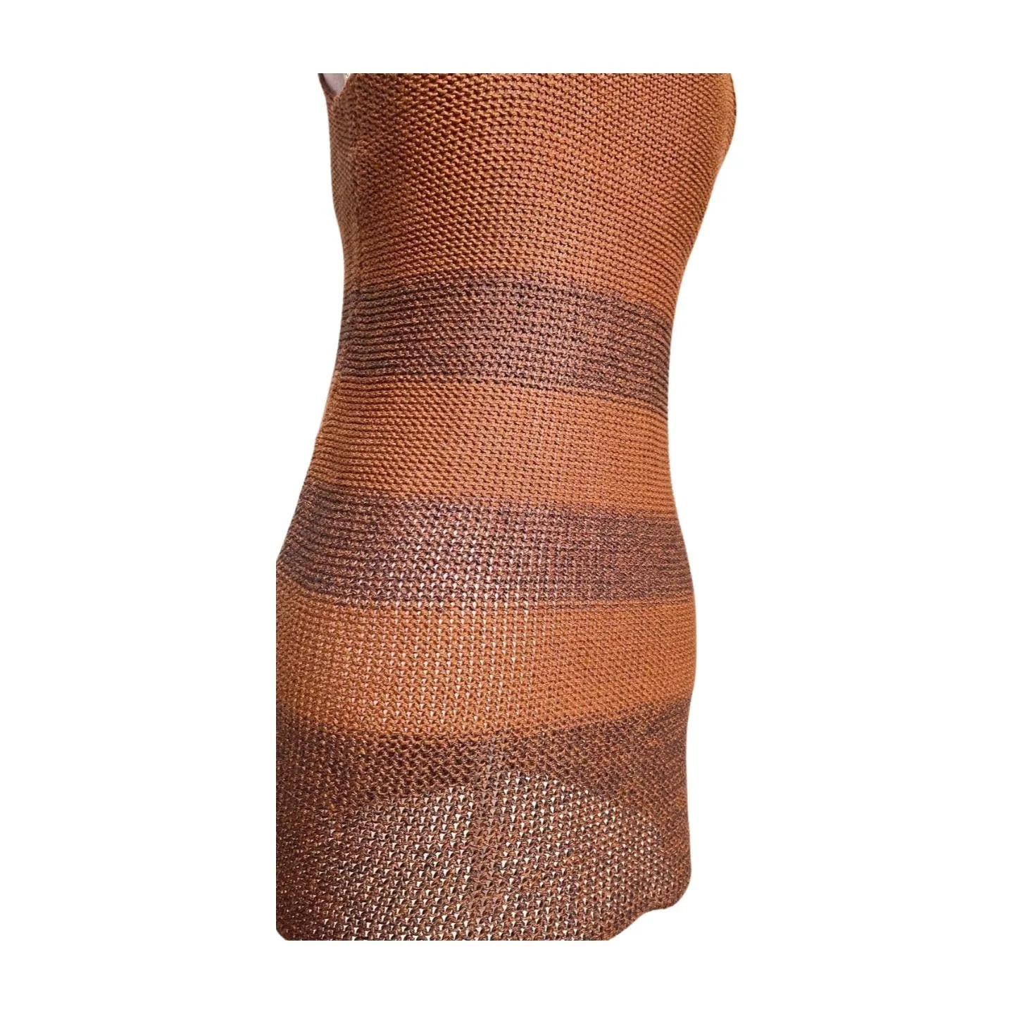 Vintage Max Mara Brown Stripe Sweater Tank