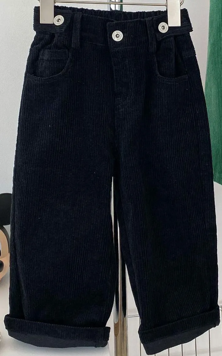 Wide Leg Corduroy Pants for Kids