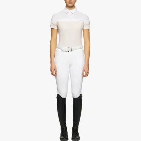 WOMEN&#x27;S SHORT SLEEVE POLO SHIRT IN JERSEY FABRIC
