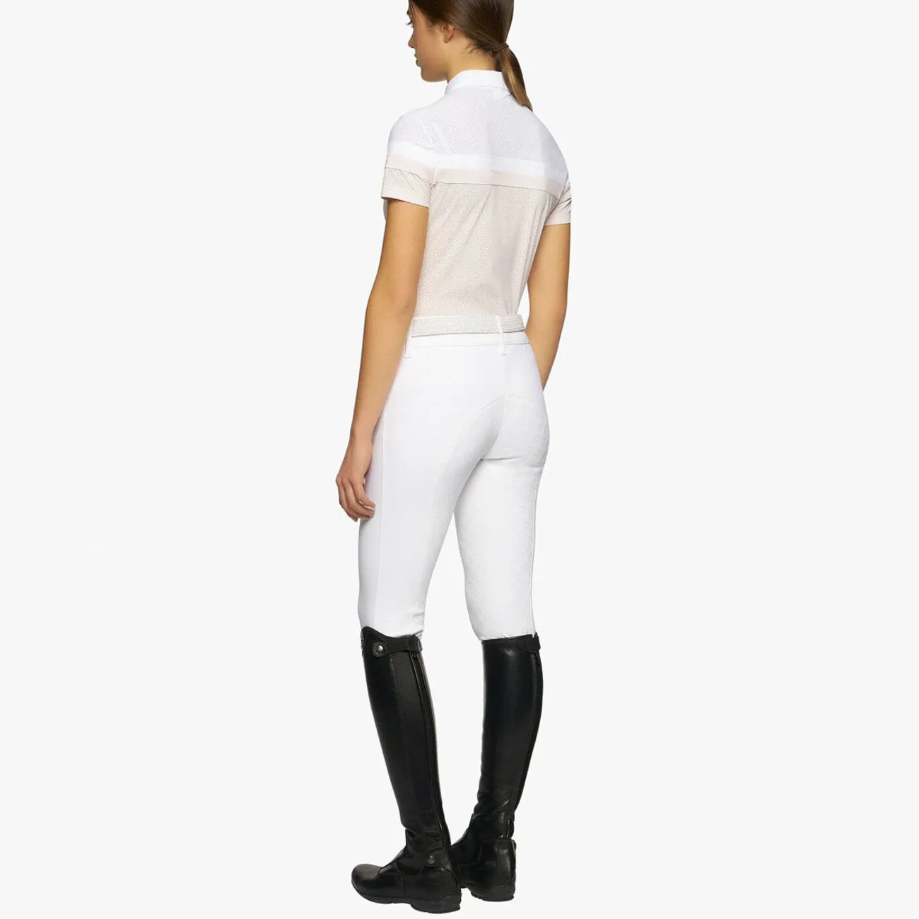 WOMEN&#x27;S SHORT SLEEVE POLO SHIRT IN JERSEY FABRIC