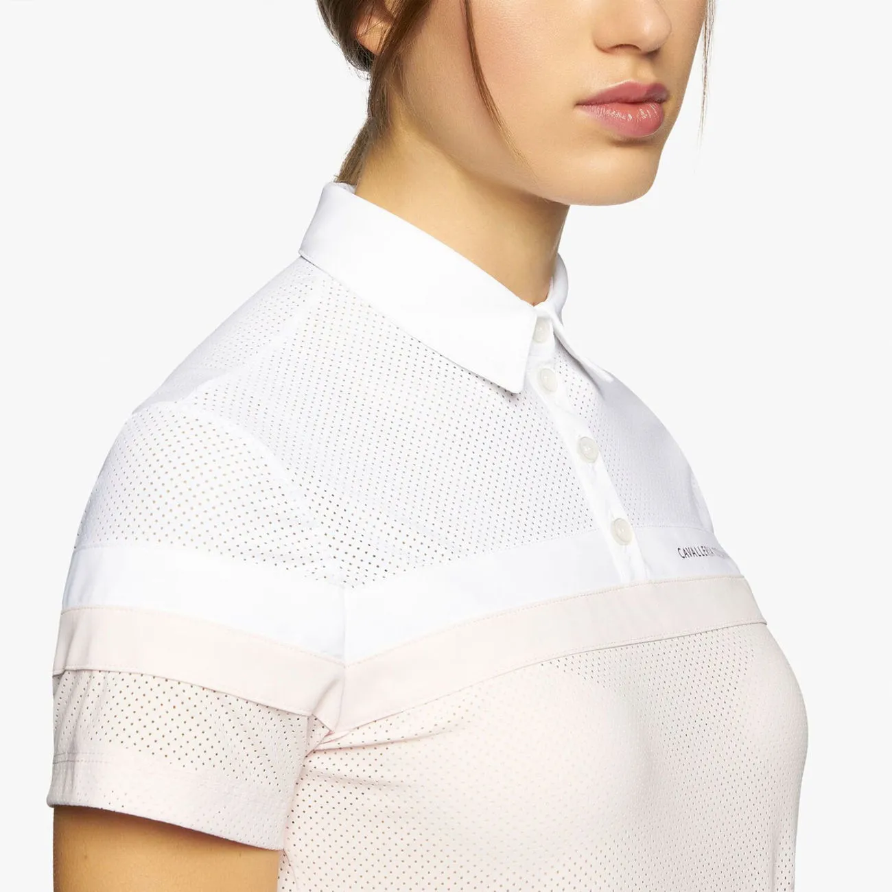 WOMEN&#x27;S SHORT SLEEVE POLO SHIRT IN JERSEY FABRIC
