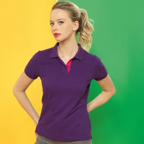 Women's contrast polo