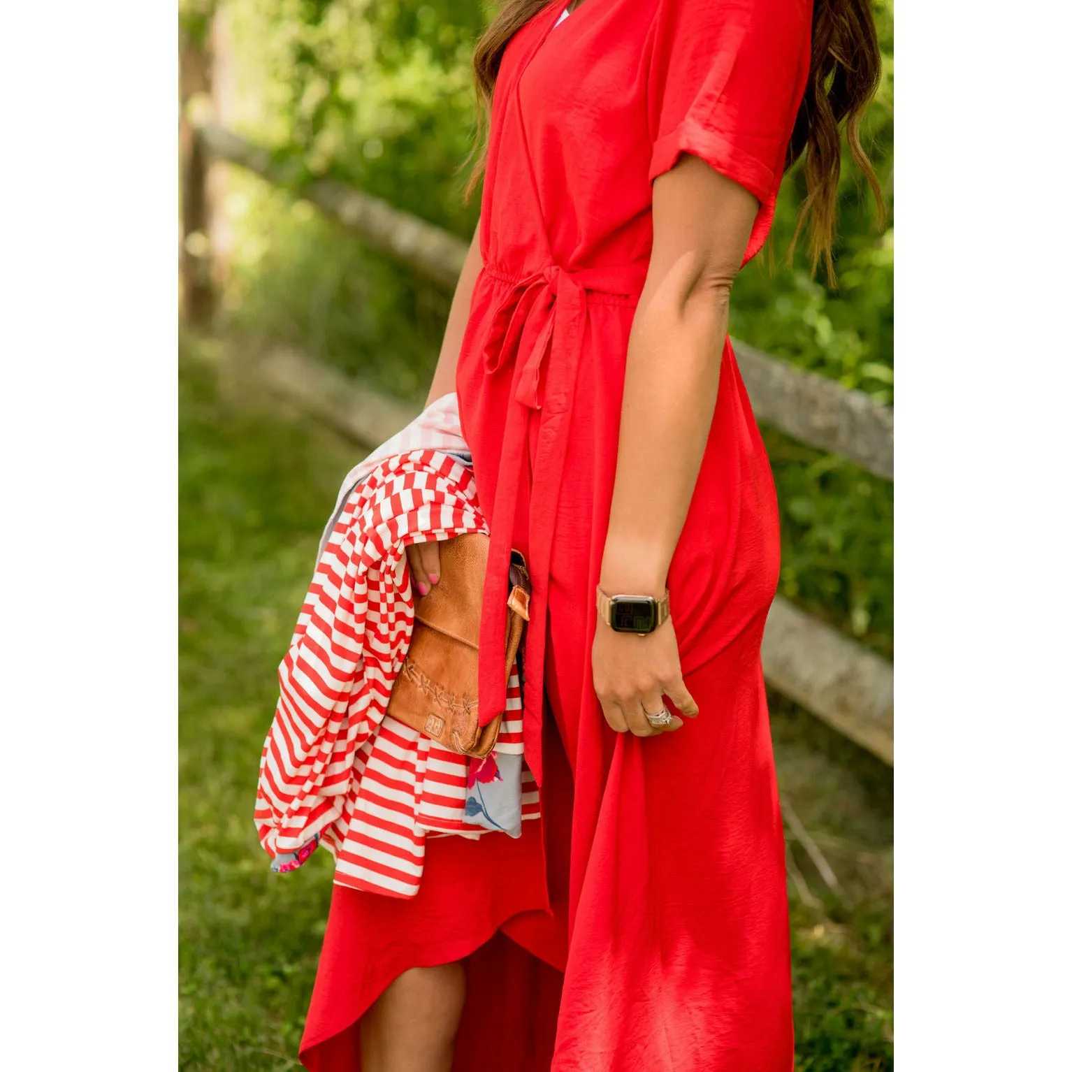 Wrap Tie Maxi Dress