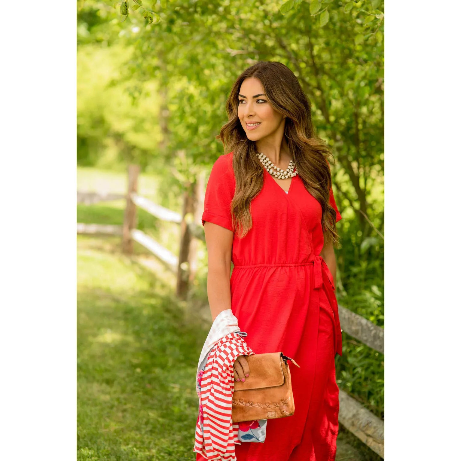 Wrap Tie Maxi Dress